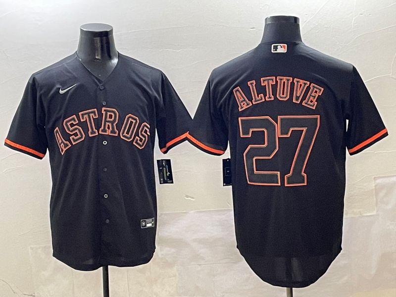 Men Houston Astros #27 Altuve Black Game Nike 2025 MLB Jersey style 425->houston astros->MLB Jersey